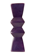 Purple Pleated Soapstone Candle Holder Default Title