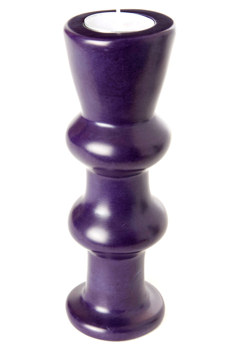 Purple Circlet Soapstone Candle Holder Default Title