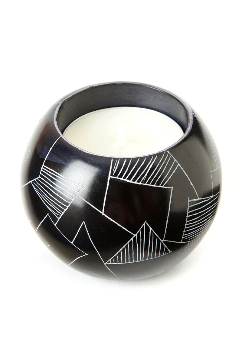 Dragonglass Soapstone Tealight Candle Holder Default Title
