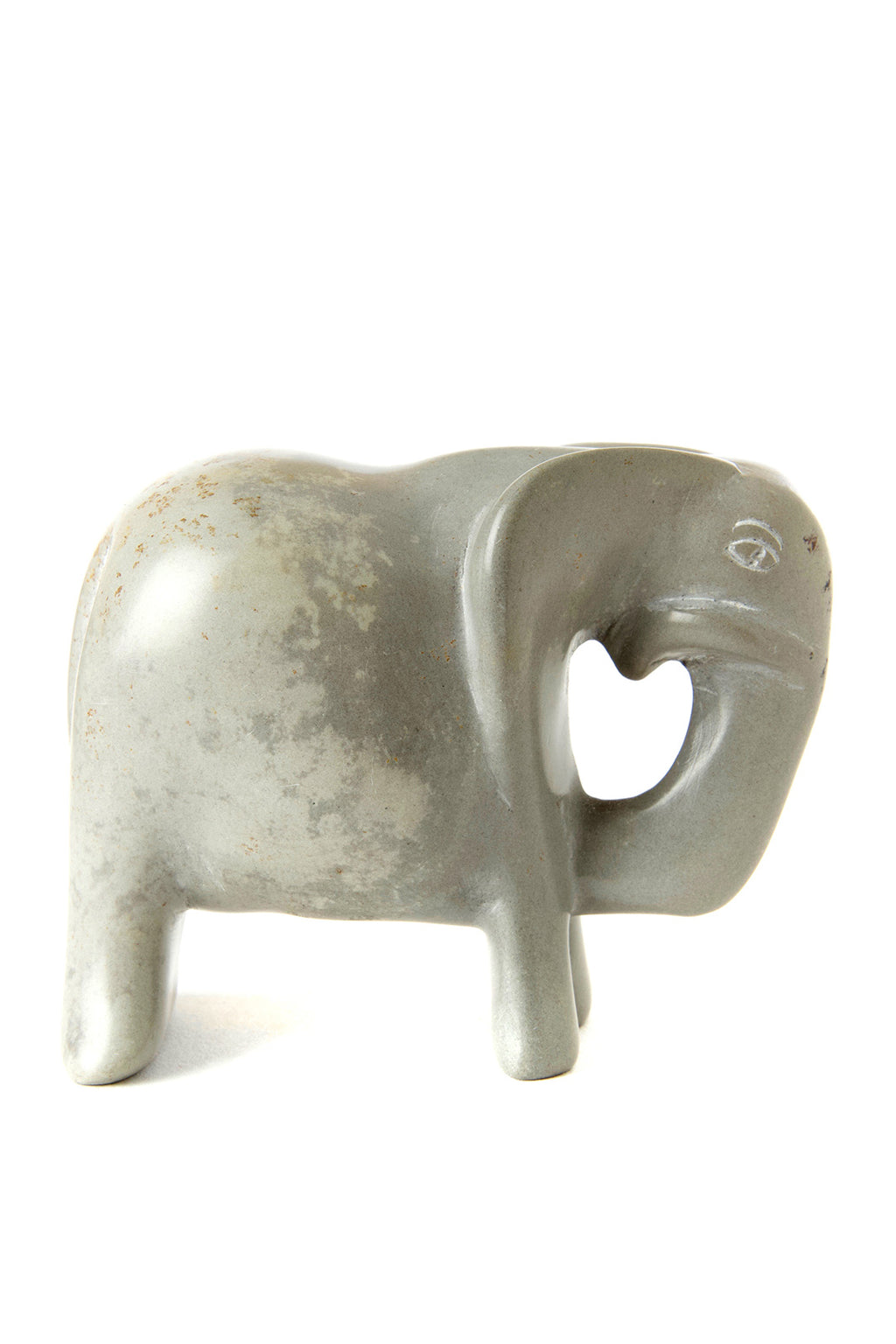 Dove Gray Soapstone Traveling Elephant Default Title