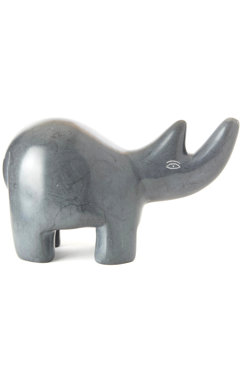 Large Dove Gray Soapstone Rhino Default Title