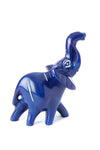 Small Blue Soapstone Trumpeting Elephant Default Title