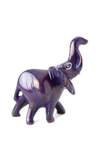 Small Purple Soapstone Trumpeting Elephant Default Title