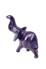 Small Purple Soapstone Trumpeting Elephant Default Title