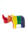 Kenyan Soapstone Rainbow Rhino