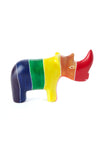 Kenyan Soapstone Rainbow Rhino