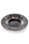 Spindle Mudcloth Round Candle Holder Dish