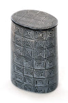 Segou Squares Mudcloth Tall Soapstone Desktop Box