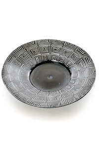 Segou Squares Mudcloth Round Candle Holder Dish