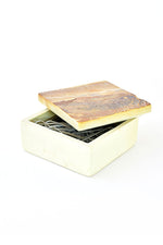 Kenyan Rustic Soapstone Square Box