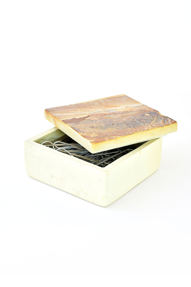Kenyan Rustic Soapstone Square Box