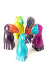 Dozen Colorful Hand Carved Soapstone Toucans Default Title
