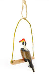 Single Kenyan Bird Swing Decoration - Assorted