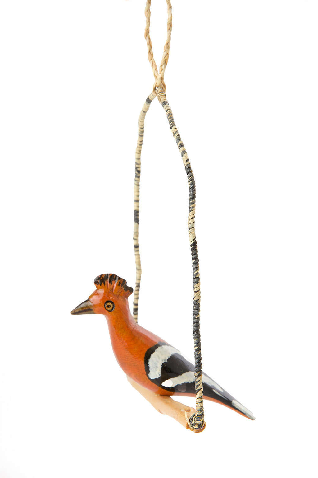 Single Kenyan Bird Swing Decoration - Assorted