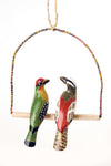 Double Kenyan Bird Swing Decoration - Assorted