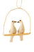 Double Kenyan Bird Swing Decoration - Natural