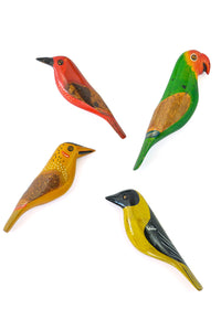 Set of Four Bird Magnets - Assorted