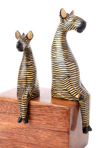 Kenyan Jacaranda Ledge Lounger Zebras