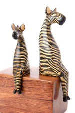 Kenyan Jacaranda Ledge Lounger Zebras