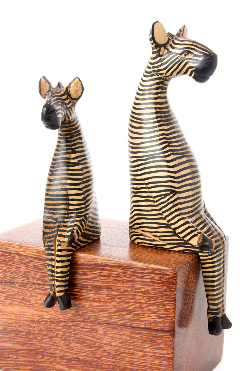 Kenyan Jacaranda Ledge Lounger Zebras