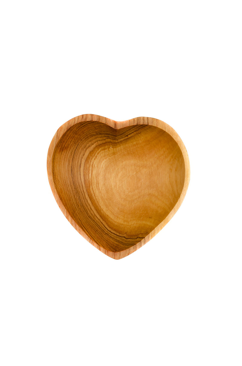 Wild Olive Wood Heart Shaped Bowls KEL5B  Large Heart Bowl