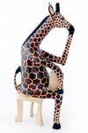Sitting Giraffe Teacher Sculpture