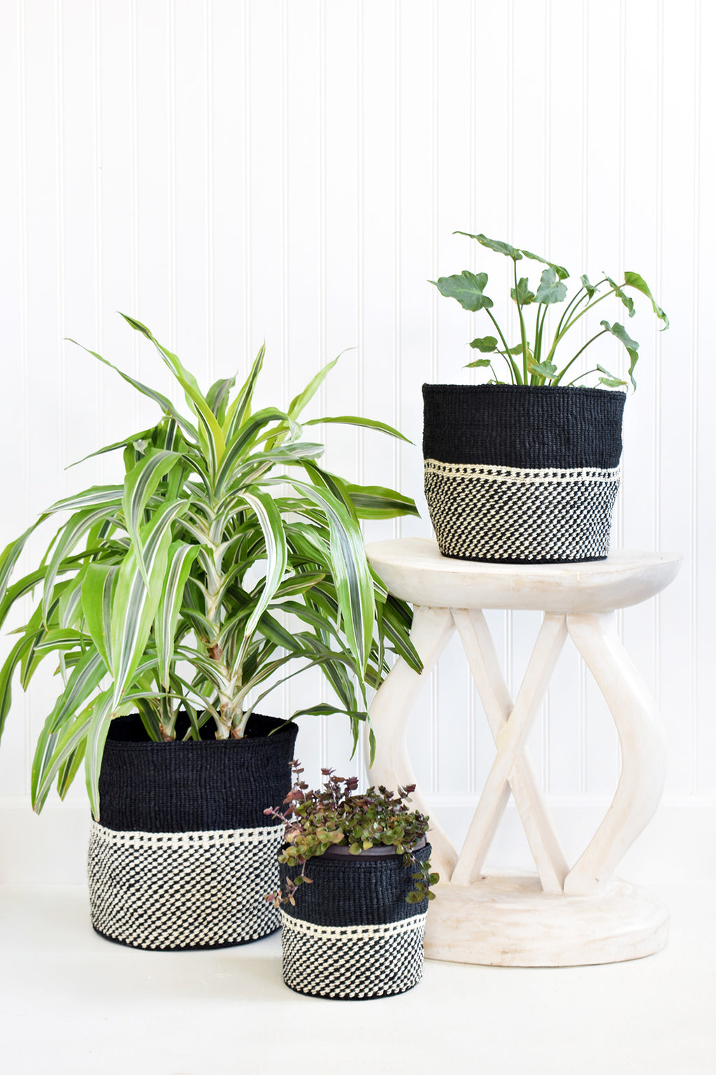 Set of Three Mwende Sisal Nesting Baskets