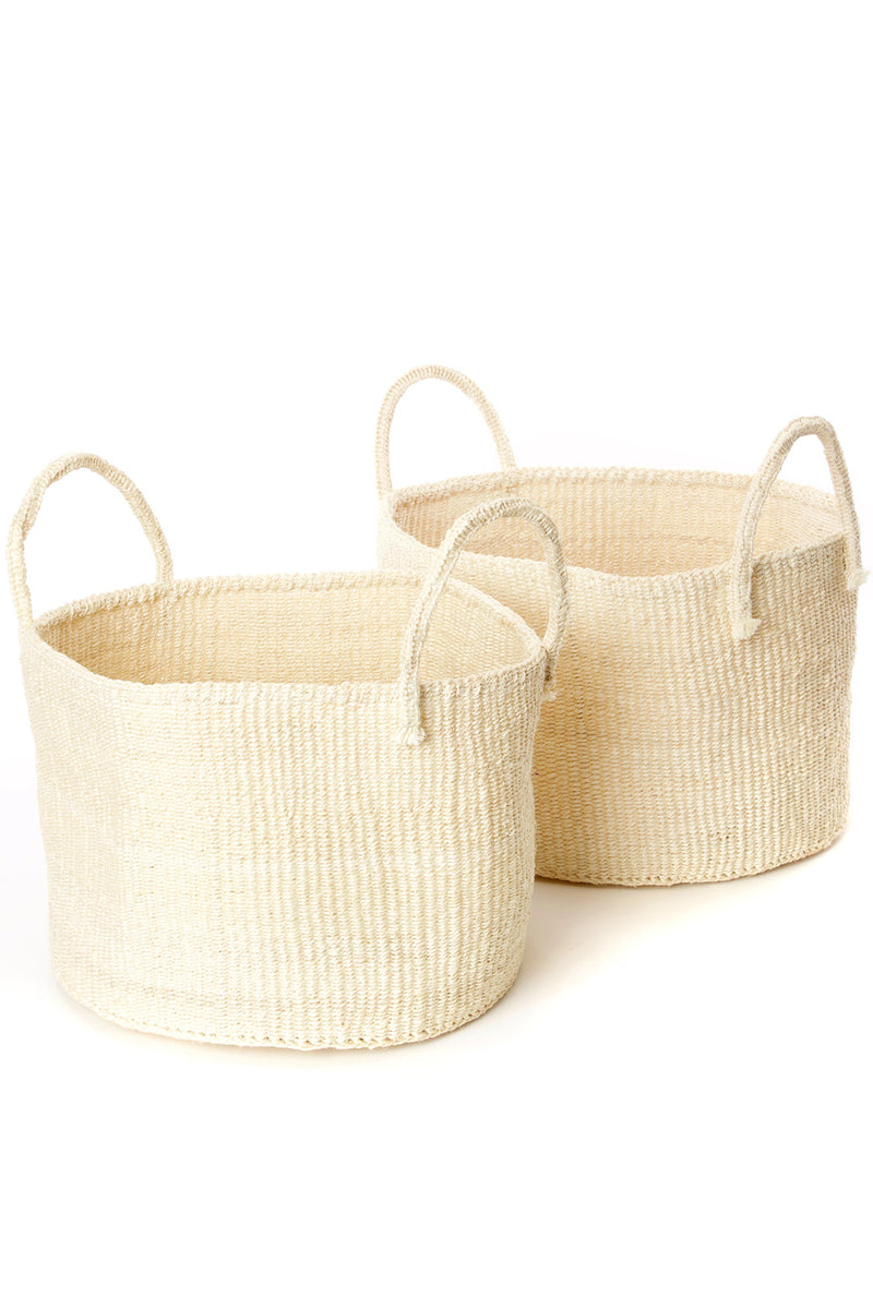 Natural Sisal Kamba Floor Baskets