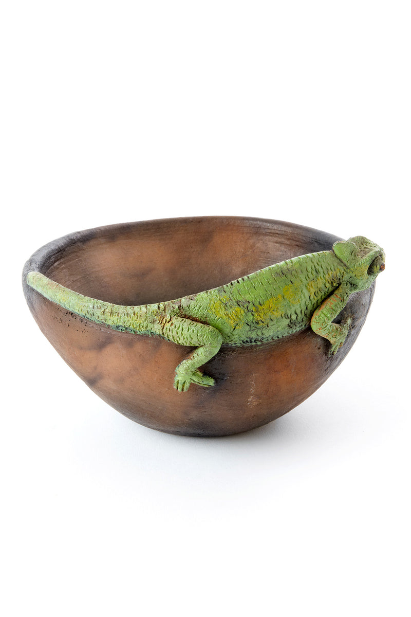 Kenyan Chameleon Ceramic Bowl