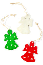 Set of Three Soapstone Angel Ornaments from the Undugu Society Default Title