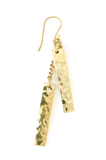 Kenyan Hammered Brass Equilibrium Earrings