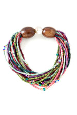 Potpourri Multi-Strand Zulugrass & Acacia Wood Bracelet Default Title