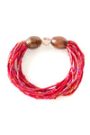 <i>Women Owned</i> Multi-Strand Zulugrass & Acacia Wood Cause Bracelet Default Title