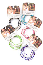 The Leakey Collection Set of 5 Unity Bracelets with White Porcelain Beads Default Title