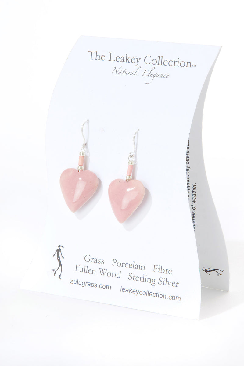 The Leakey Collection Melt My Heart Porcelain Earrings Default Title