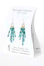 Diani Beach Glass Zulugrass Fringe Earrings Default Title