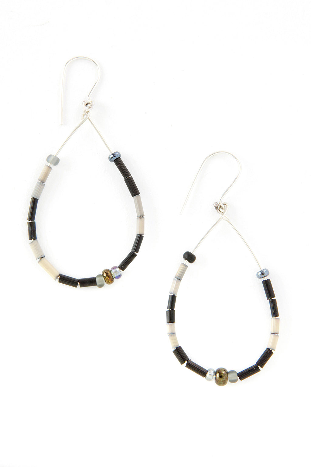 Great Migration Zulugrass and Silver Raindrop Earrings Default Title