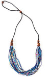 Watamu Multi-Strand Zulugrass & Acacia Wood Necklace Default Title
