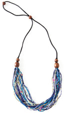 Watamu Multi-Strand Zulugrass & Acacia Wood Necklace Default Title