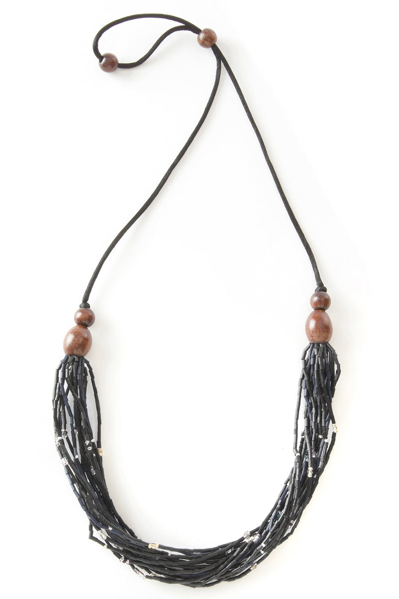 <i>Rise Up</i> Multi-Strand Zulugrass & Acacia Wood Cause Necklace
