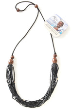 <i>Rise Up</i> Multi-Strand Zulugrass & Acacia Wood Cause Necklace