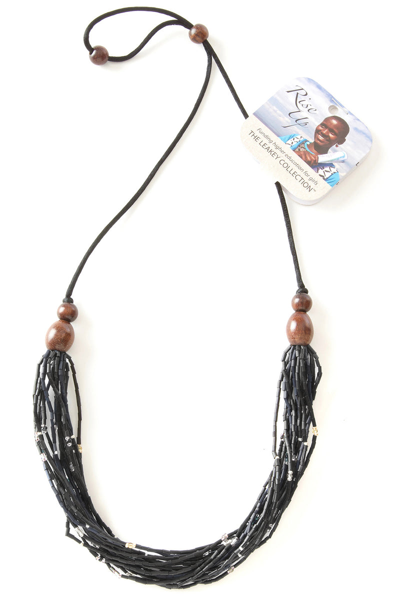 <i>Rise Up</i> Multi-Strand Zulugrass & Acacia Wood Cause Necklace