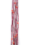 Set/5 Burgundy 26" Zulugrass Single Strands from The Leakey Collection