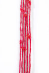 Set/5 Cherry Red 26" Zulugrass Single Strands from The Leakey Collection Default Title