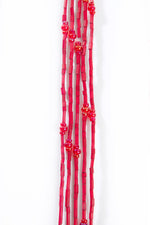 Set/5 Cherry Red 26" Zulugrass Single Strands from The Leakey Collection Default Title