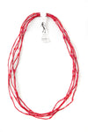 Set/5 Cherry Red 26" Zulugrass Single Strands from The Leakey Collection Default Title