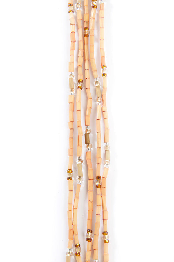 Set/5 Light Orange 26" Zulugrass Single Strands from The Leakey Collection Default Title
