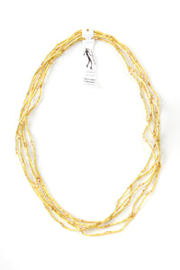 Set/5 Yellow 26" Zulugrass Single Strands from The Leakey Collection Default Title