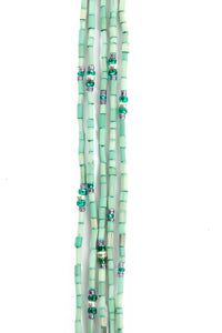 Set/5 Turquoise 26" Zulugrass Single Strands from The Leakey Collection Default Title