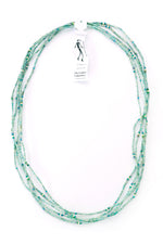 Set/5 Turquoise 26" Zulugrass Single Strands from The Leakey Collection Default Title